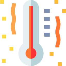 heiße temperatur icon