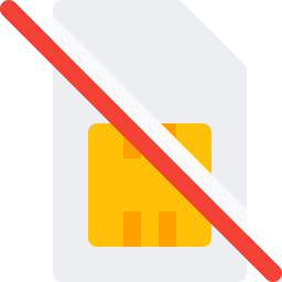 No sim card icon