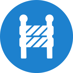 Road block icon