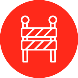 Road block icon