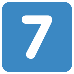 numéro 7 Icône