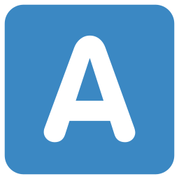 Letter a icon