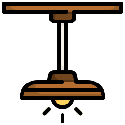 Ceiling lamp icon