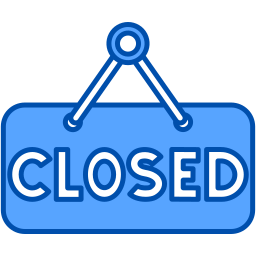 Closed sign icon