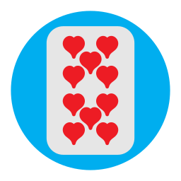 Ten of hearts icon