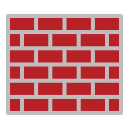 Brick wall icon