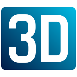 film in 3d icona