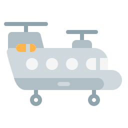 Military helicopter icon