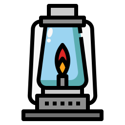 Oil lamp icon