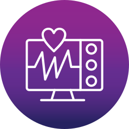 monitor ekg ikona