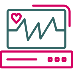 monitor de ecg Ícone