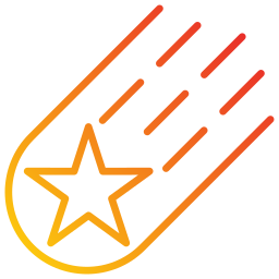 Falling star icon