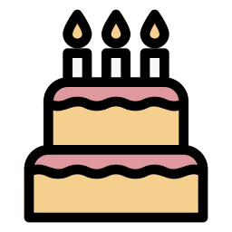 Birthday cake icon