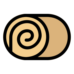 Roll cake icon