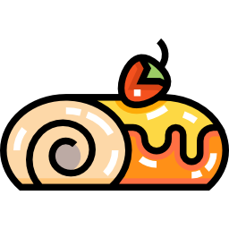 Roll cake icon