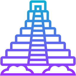 piramide van chichen itza icoon