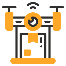 dostawa dronem ikona