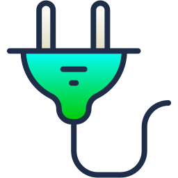 Electric plug icon