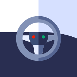 Steering wheel icon