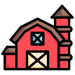 Farm house icon