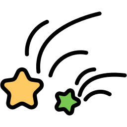 Falling star icon