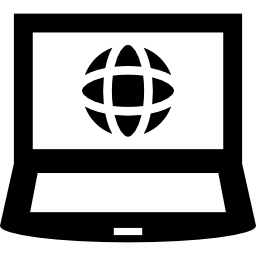 Laptop with Globe icon