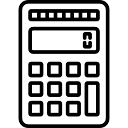 Scientific calculator machine icon