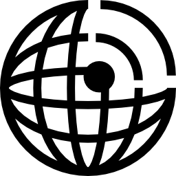 drahtloser grib globe icon