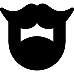 Hipster beard icon