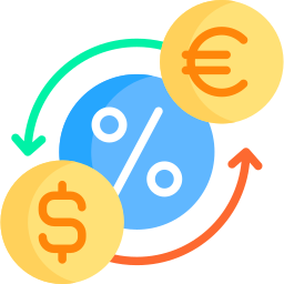 taux de change Icône