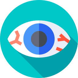 Red eye icon