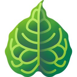 Tropical leaves icon