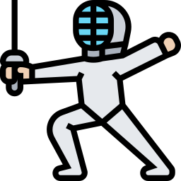 Fencing mask icon