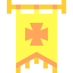 Heraldic flag icon