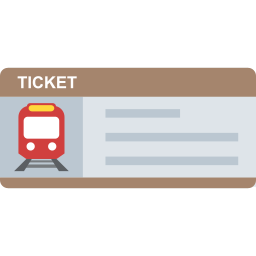 Train ticket icon