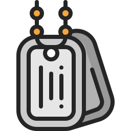 Dog tag icon