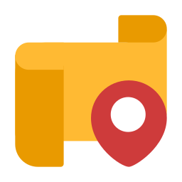 Map and location icon