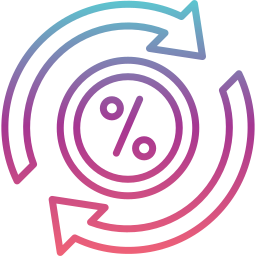 taux de change Icône