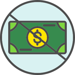 No cash icon