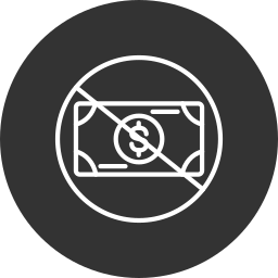 No cash icon