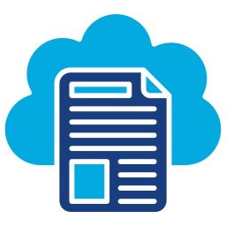 archiviazione cloud icona