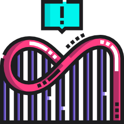 Roller coaster icon