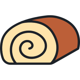 Roll cake icon