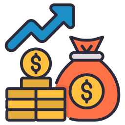 Money growth icon