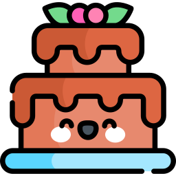 Chocolate cake icon