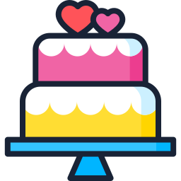 Wedding cake icon