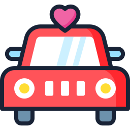 Wedding car icon