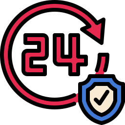 24 hours support icon