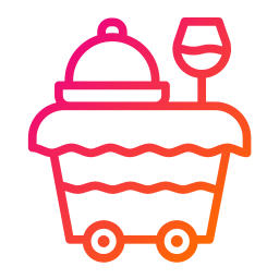 Food trolley icon