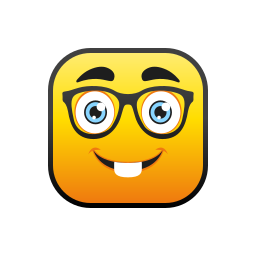 Nerd glasses icon